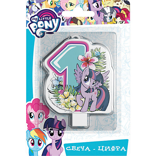 Свеча для торта Росмэн "My little Pony. Свеча-цифра 1" от Росмэн