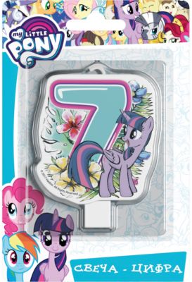 Свеча для торта Росмэн "My little Pony. Свеча-цифра 7"