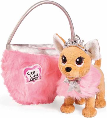 Мягкая игрушка Simba Chi Chi Love "Собачка-принцесса с пушистой сумкой", 20 см