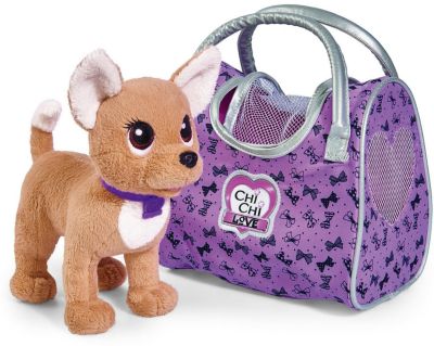 Мягкая игрушка Simba Chi Chi Love "Собачка-путешественница с сумкой-переноской", 20 см