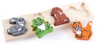 Деревянная рамка-вкладыш Томик "Животные"