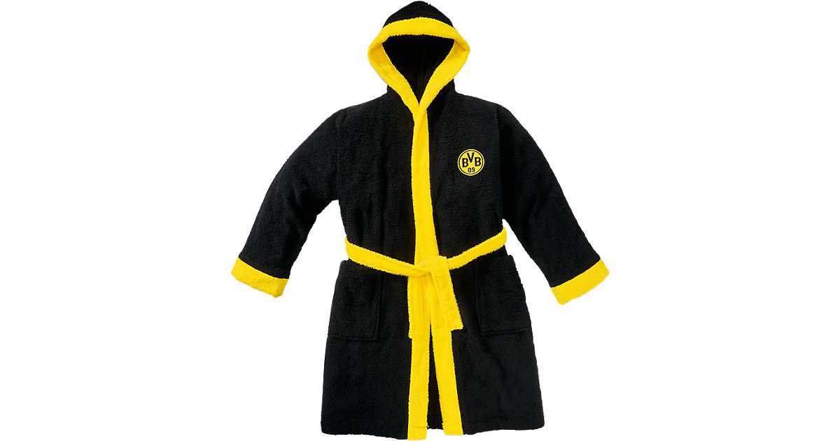 Borussia Dortmund · Bademantel BVB, schwarz Gr. 176 Jungen Kinder Borussia Dortmund · Bademantel BVB, schwarz Gr. 176 Jungen Kinder