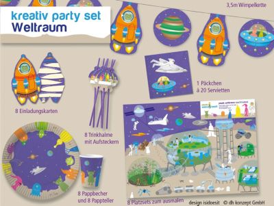 Partyset Weltraum, 61-tlg.