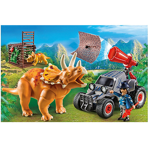 Конструктор Playmobil Вражеский квадроцикл с трицератопсом, 7 деталей от PLAYMOBIL®