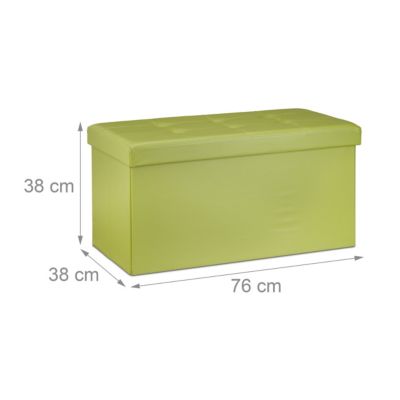 Sitzbank mit Stauraum Kunstleder, relaxdays | myToys