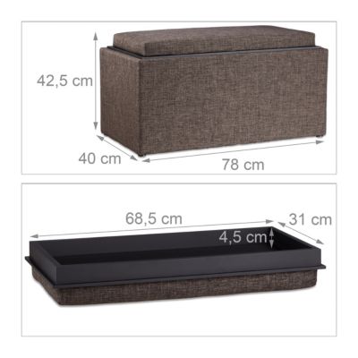 Sitztruhe mit Stauraum, relaxdays myToys