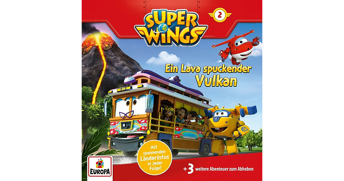 CD Super Wings 2 - Ein Lava spuckender Vulkan Hörbuch