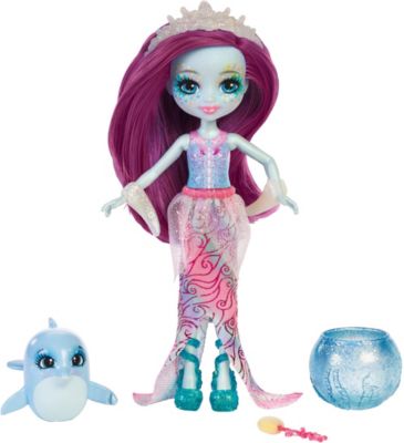 Кукла Enchantimals "Морские подружки с друзьями" Дольче Дельфина и дельфинчик, 15 см