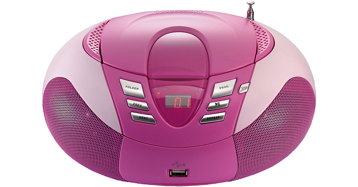 Lenco SCD-37 USB pink pink-kombi