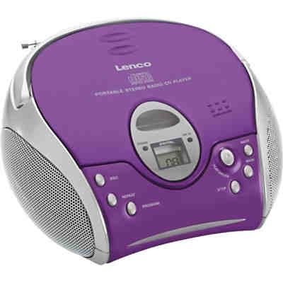 SCD-24 violett - Boombox CD-Player mit Radio und Kopfhöreranschluß