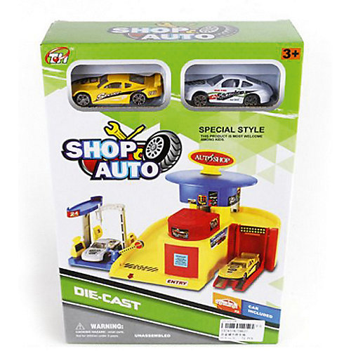 Автопарковка Shantou Gepai "Автомобильный магазин" + 2 машинки от Shantou Gepai