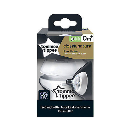 Бутылочка для кормления Tommee Tippee "Closer To Nature" с антиколиковым клапаном, 150 мл от Tommee Tippee