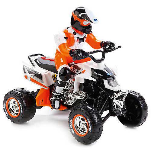 Квадроцикл Toystate с гонщиком (бело-оранжевый) от Toystate