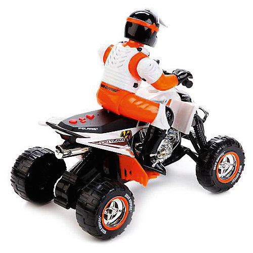 Квадроцикл Toystate с гонщиком (бело-оранжевый) от Toystate