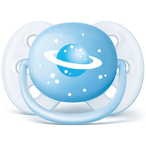 Силиконовая-пустышка Philips Avent, 0-6 мес, 2шт., голубая от PHILIPS AVENT