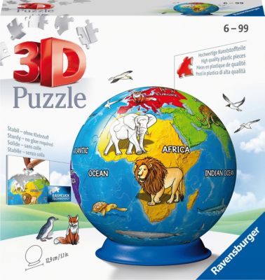 Ravensburger 3D Puzzle Erde Im Nachtdesign Puzzle-Ball Nachtlicht Kinder 72 T. 