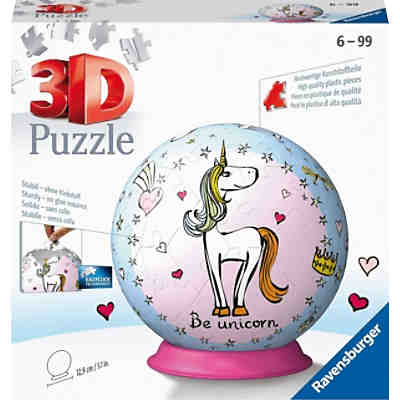 puzzleball® Ø13 cm, 72 Teile , Einhorn