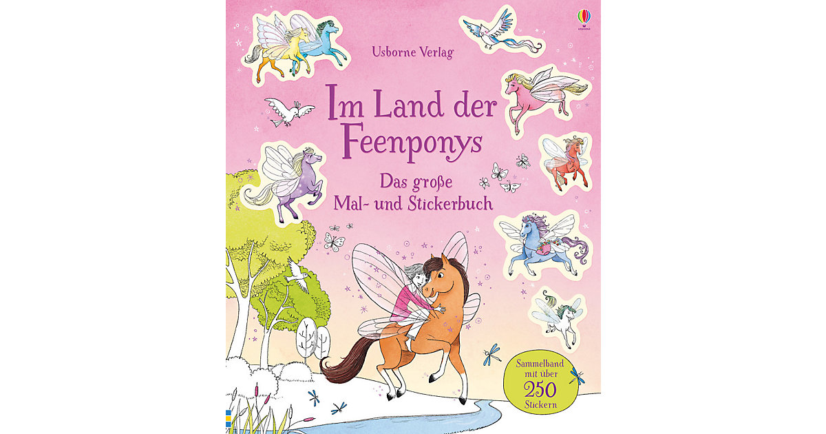 Buch - Im Land der Feenponys: Das große Mal- und Stickerbuch