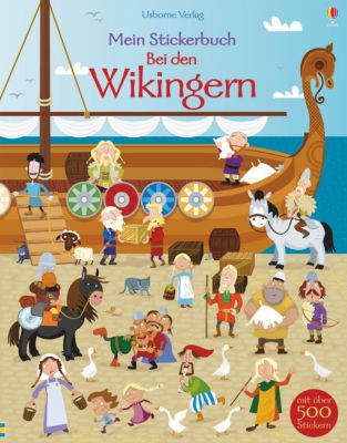 Image of Buch - Mein Stickerbuch: Bei den Wikingern