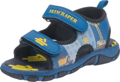 Sandalen von TVMANIA, Baustelle blau Gr. 26 Jungen Kleinkinder