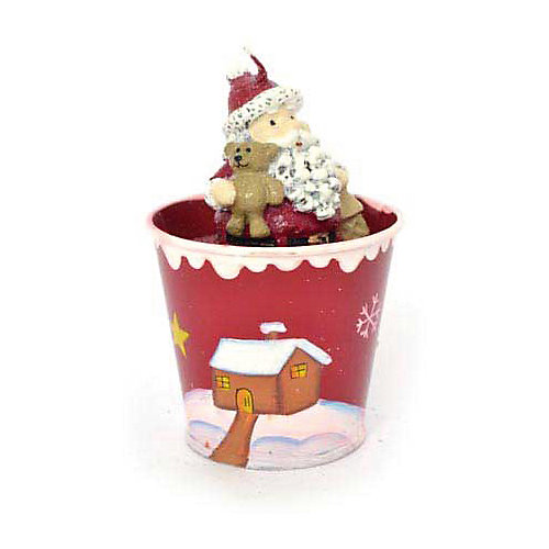 Свеча Winter Wings "Дед Мороз в ведерке", 6 см от Winter Wings