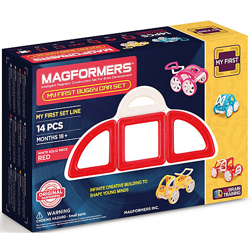 Магнитный конструктор Magformers "My First Buggy, красный" от MAGFORMERS