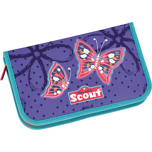 Ранец Scout "Sunny" Бабочки с наполнением - лиловый от Scout
