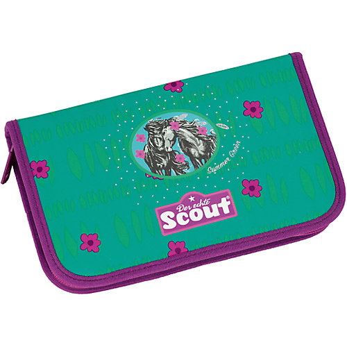 Ранец Scout "Sunny" Зеленое лето с наполнением - зеленый/розовый от Scout