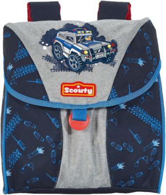 SCOUTY 20230058000 SCOUTY Lucky Kinderrucksack Supercop (Kollektion 2018) blau/grau