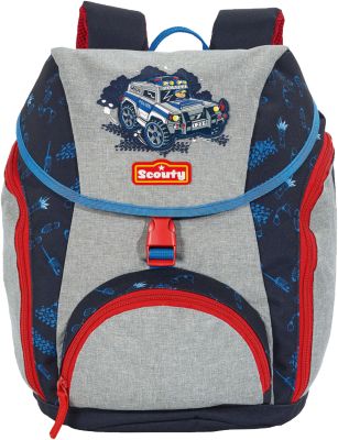 SCOUTY 20250058000 SCOUTY Speedy Kinderrucksack Supercop (Kollektion 2018) blau/grau