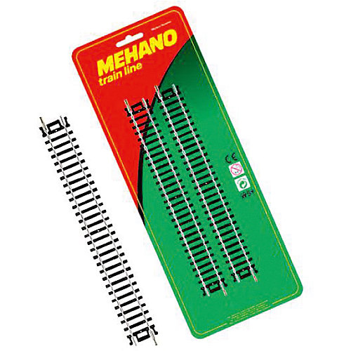 Прямые рельсы для железной дороги Mehano, 4 шт от Mehano