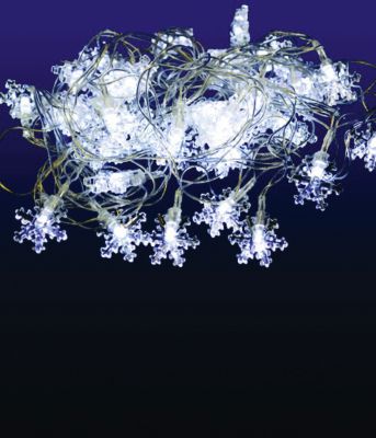 Электрическая гирлянда 40 ламп, "Снежинки"