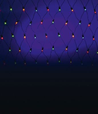 Электрическая гирлянда сетка , 320  ламп, цветная