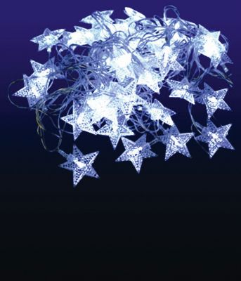 Электрическая гирлянда 40 ламп, "Звезды"