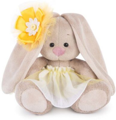 Зайка Ми  в желтой юбочке с цветком на ушке (малыш)