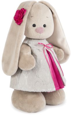 Зайка Ми  в сером платье из жаккарда (малая)