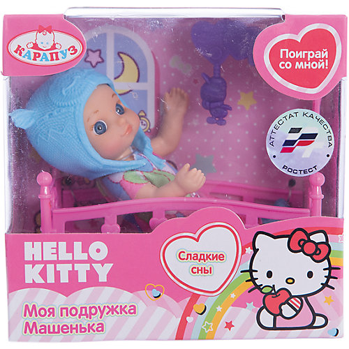 Кукла " HELLO KITTY" 12 см,без звука, с аксессуарами. от Карапуз