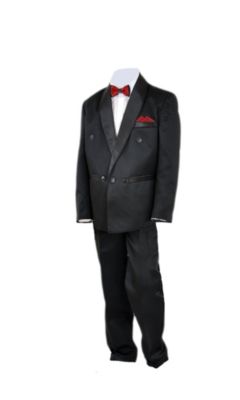 family-trends Anzug Set 5-teilig in elegantem Design Anzüge schwarz Gr. 92 Jungen Kinder