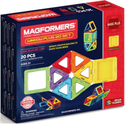 Магнитный конструктор в комплекте симка 715001 Window Plus Set 20 set, MAGFORMERS