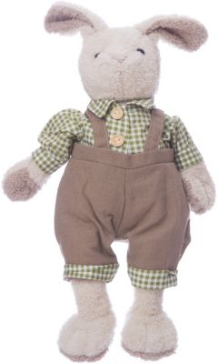 Мягкая игрушка Angel Collection Зайка Джони в сером, 23 см