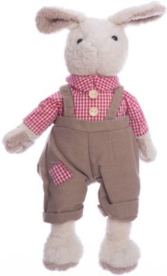 Мягкая игрушка Angel Collection Зайка Джони в красном, 23 см