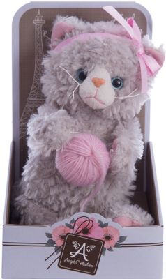 Мягкая игрушка Angel Collection Киска Cat story "Клубочек", 23 см