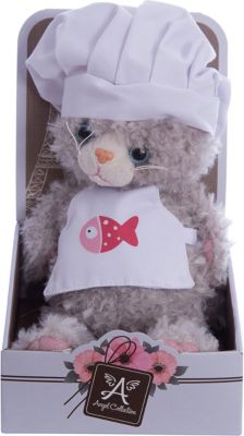 Мягкая игрушка Angel Collection Киска Cat story "Поваренок", 23 см