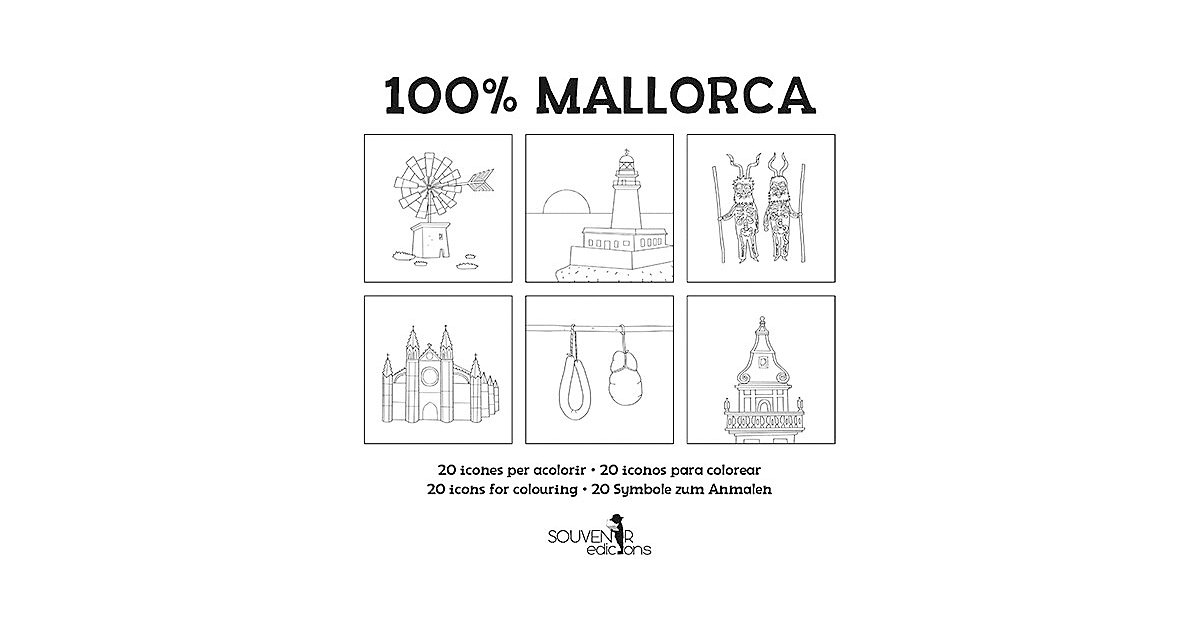 Buch - 100 % Mallorca: Ausmalbuch