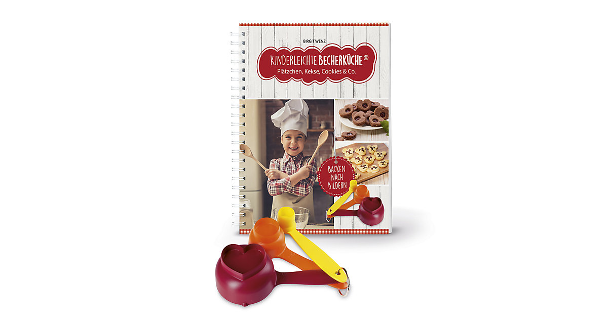 Buch - Kinderleichte Becherküche: Plätzchen, Kekse, Cookies & Co., mit Messbecher-Set 3-tlg.