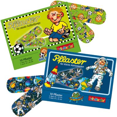 Pflaster Astronaut & Fritz Flanke, 20 Stück in Briefchen