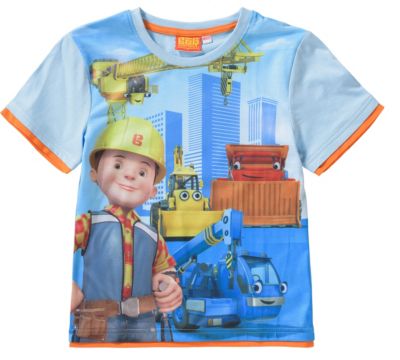 Bob der Baumeister T-Shirt blau Gr. 116/122 Jungen Kinder