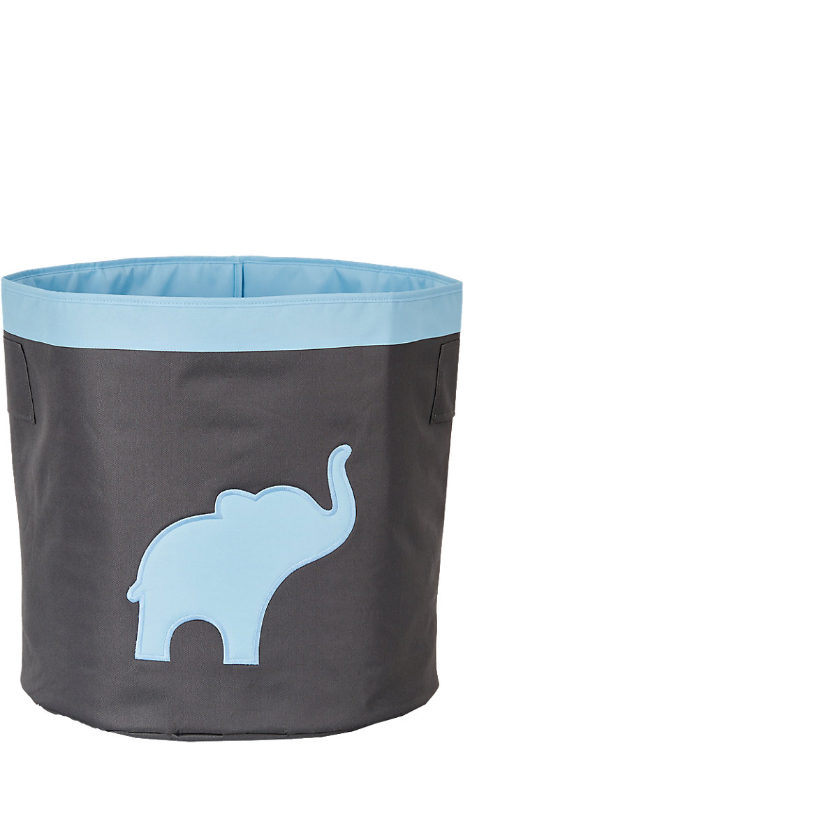 STORE IT! Aufbewahrungskorb Maxi Elefant grau/blau mit Tragegriffen 44 x 44 x 44 cm