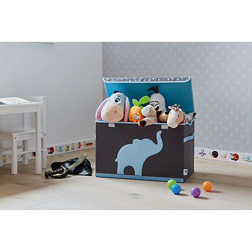 Большая коробка с крышкой для хранения Store it Слон - сине-серый от STORE IT!