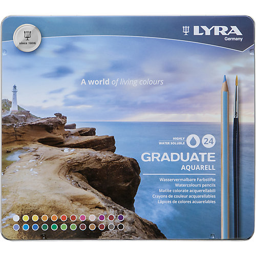 LYRA GRADUATE AQUARELL 24 цв. от LYRA